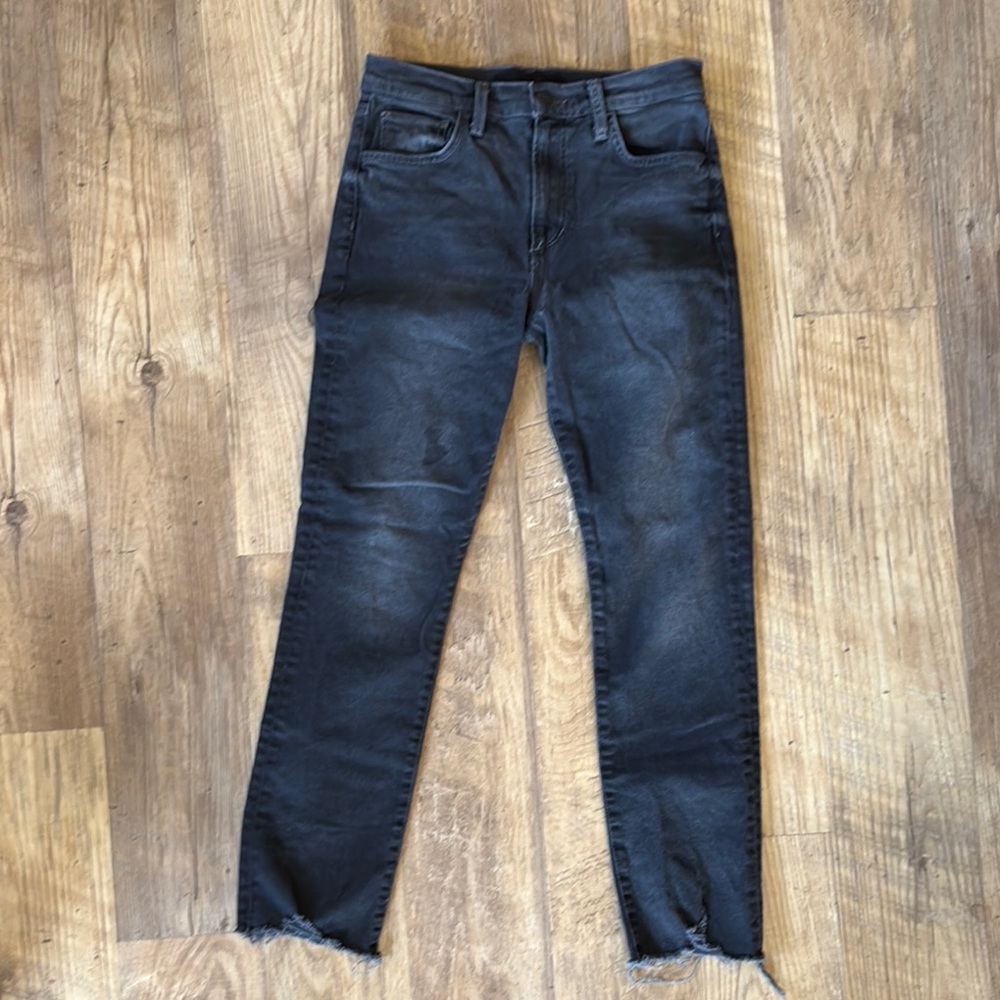 Joe’s The Luna High Rise Cigarette Ankle Black Jeans Size 25
